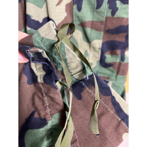 US Army Hot Weath Trouser Military Woodland BDU Cargo 50/50 Surplus Mens L-Short - Picture 5 of 7